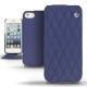 Housse cuir Apple iPhone 5  - Cobalt - Couture ( Pantone 2766C ) 