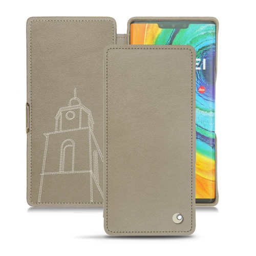 Huawei Mate 30 Pro leather casesDarboun sabla ( Pantone #BCB1A1 )