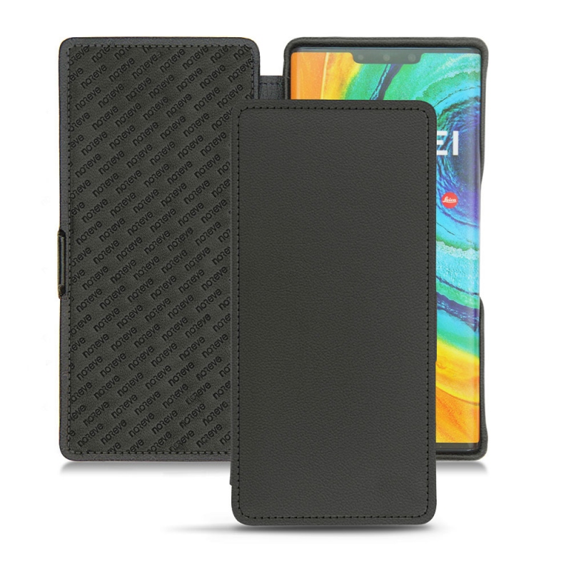 Huawei Mate 30 Pro leather case - Noir PU