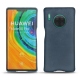 Capa em pele Huawei Mate 30 Pro - Jean vintage ( Roughtcut - Pantone 285U  ) 