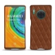 Funda de piel Huawei Mate 30 Pro - Marron - Couture ( Nappa - Pantone 1615C ) 