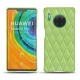 Custodia in pelle Huawei Mate 30 Pro - Vert olive - Couture ( Nappa - Pantone 578U ) 