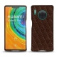 Huawei Mate 30 Pro leather cover - Châtaigne - Couture ( Pantone 476C ) 