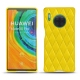 レザーケース Huawei Mate 30 Pro - Jaune fluo - Couture