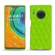 Custodia in pelle Huawei Mate 30 Pro - Vert fluo - Couture