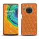 Coque cuir Huawei Mate 30 Pro - Mandarine vintage - Couture