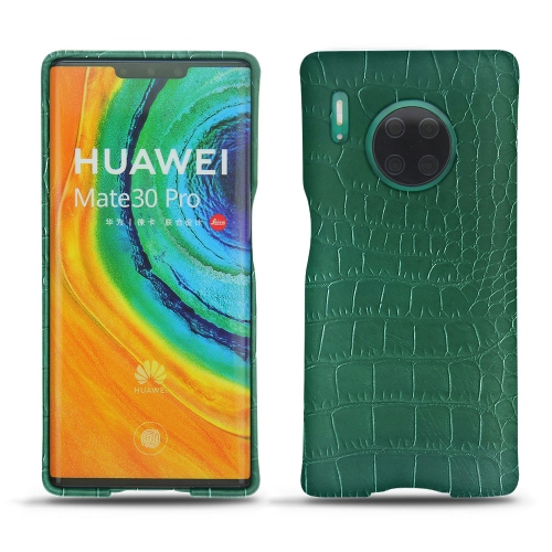 Protections de qualité (coques, étuis, housses) pour Huawei Mate 30 Pro par NoreveCrocodile pino ( Pantone #173F35 ) 