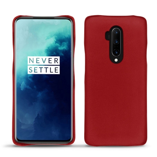 OnePlus 7T Pro leather covers and casesRouge ( Nappa - Pantone #d50032 ) 