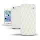 Lederschutzhülle Apple iPhone 5S  - Blanc - Couture ( Bologna - White ) 