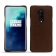 Coque cuir OnePlus 7T Pro - Châtaigne ( Pantone 476C ) 