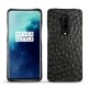 OnePlus 7T Pro leather cover - Autruche nero