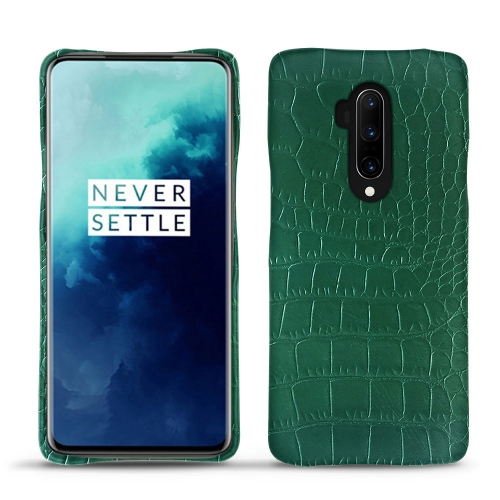 Custodia in pelle OnePlus 7T ProCrocodile pino ( Pantone #173F35 ) 