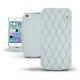 Housse cuir Apple iPhone 5S  - Bleu clair - Couture ( Nappa - Pantone 277C ) 