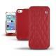 Lederschutzhülle Apple iPhone 5S  - Rouge - Couture ( Nappa - Pantone 199C ) 