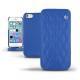 Lederschutzhülle Apple iPhone 5S  - Bleu océan - Couture ( Nappa - Pantone 293C ) 