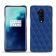Lederschutzhülle OnePlus 7T Pro - Bleu océan - Couture ( Nappa - Pantone 293C ) 