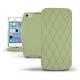 Lederschutzhülle Apple iPhone 5S  - Vert olive - Couture ( Nappa - Pantone 578U ) 