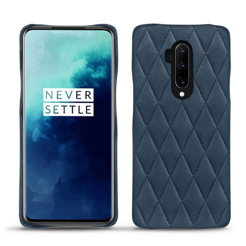 OnePlus 7T Pro leather covers and casesJean vintage - Couture ( Pantone #2f414f  ) 