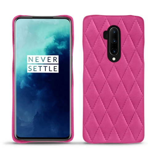 Protections en cuir - coques, housses, étuis - pour Oneplus 7T Pro par NoreveRose BB - Couture ( Pantone #DB599F )