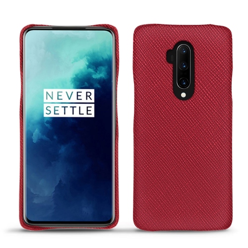 OnePlus 7T Pro leather covers and casesRouge passion ( Pantone #a6192e ) 