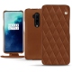 Lederschutzhülle OnePlus 7T Pro - Marron - Couture ( Nappa - Pantone 1615C ) 