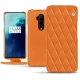 Housse cuir OnePlus 7T Pro - Orange - Couture ( Nappa - Pantone 1495U ) 