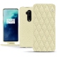 Custodia in pelle OnePlus 7T Pro - Ivoire - Couture ( Sleek P C12 - White ) 
