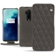 レザーケース OnePlus 7T Pro - Anthracite - Couture ( Pantone 424C ) 