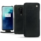 レザーケース OnePlus 7T Pro - Dark vintage ( Roughtcut - Black#5256 ) 