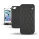Housse cuir Apple iPhone 5S  - Ebène - Couture ( Sleek P C12 - Black ) 