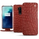 Lederschutzhülle OnePlus 7T Pro - Autruche ciliegia