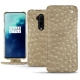 Lederschutzhülle OnePlus 7T Pro - Autruche desert