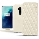 Lederschutzhülle OnePlus 7T Pro - Blanc escumo - Couture
