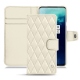 Housse cuir OnePlus 7T Pro - Blanc - Couture ( Bologna - White ) 