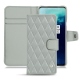 Capa em pele OnePlus 7T Pro - Gris - Couture ( Nappa - Pantone W428C ) 