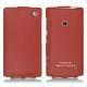 Nokia Lumia 520  leather case - Rouge ( Nappa - Pantone 199C ) 