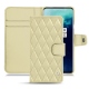 Funda de piel OnePlus 7T Pro - Beige - Couture ( Nappa - Pantone 7502C ) 