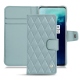 Housse cuir OnePlus 7T Pro - Bleu ciel - Couture ( Nappa - Pantone 277C ) 