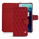 Lederschutzhülle OnePlus 7T Pro - Rouge - Couture ( Nappa - Pantone 199C ) 
