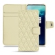 Funda de piel OnePlus 7T Pro - Ivoire - Couture ( Sleek P C12 - White ) 