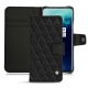 Housse cuir OnePlus 7T Pro - Ebène - Couture ( Sleek P C12 - Black ) 