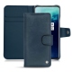 Capa em pele OnePlus 7T Pro - Jean vintage ( Roughtcut - Pantone 285U  ) 