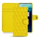 Housse cuir OnePlus 7T Pro - Jaune fluo - Couture
