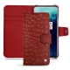 Capa em pele OnePlus 7T Pro - Autruche ciliegia