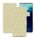OnePlus 7T Pro leather case - Beige - Couture ( Nappa - Pantone 7502C ) 