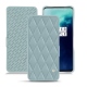 Lederschutzhülle OnePlus 7T Pro - Bleu ciel - Couture ( Nappa - Pantone 277C ) 
