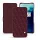 Custodia in pelle OnePlus 7T Pro - Lie de vin - Couture ( Pantone 5115C ) 