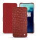 Capa em pele OnePlus 7T Pro - Autruche ciliegia