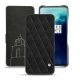 Housse cuir OnePlus 7T Pro - Negre poudro - Couture