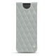 Custodia in pelle Samsung Galaxy Fold - Gris - Couture ( Nappa - Pantone W428C ) 